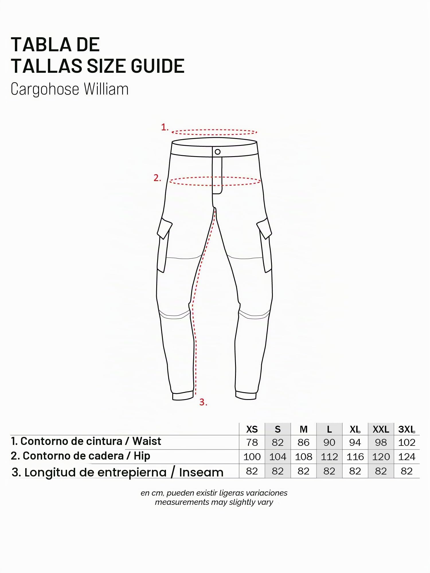 Indicode Hombres William Cargo Pants | Pantalón de algodón con 7 Bolsillos Incluido cinturón