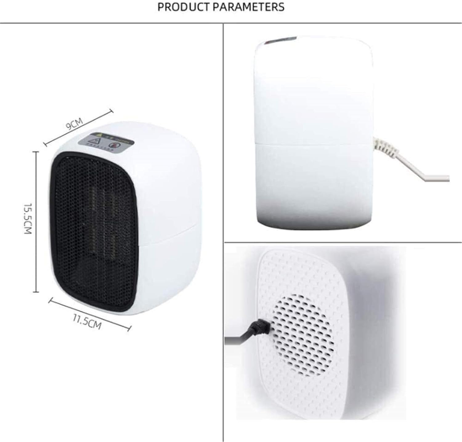 ヒーターヒーター電気セラミックヒーター 電動振動 プラスチック 転倒およびホームオフィス用過熱保護 Life Interesting セラミック500wミニ電気ptcスペースヒーターサーモスタットおよび安全カットオフ
