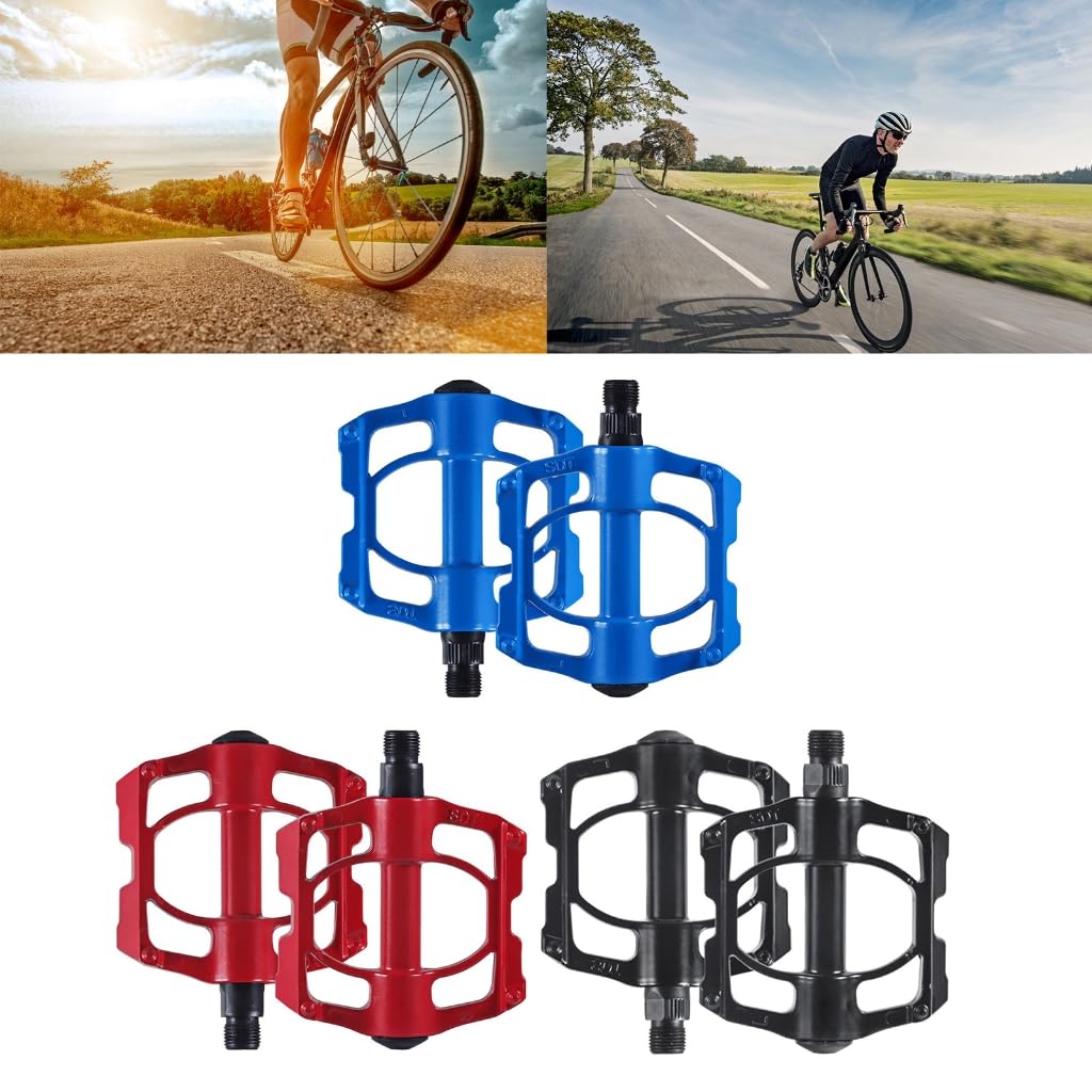 4 Cuscinetti Pesi Leggeri Biciclette Piattaforma Pedali Forti In Lega di Alluminio Biciclette Pedali Piatti Pedali Mountain Biciclette