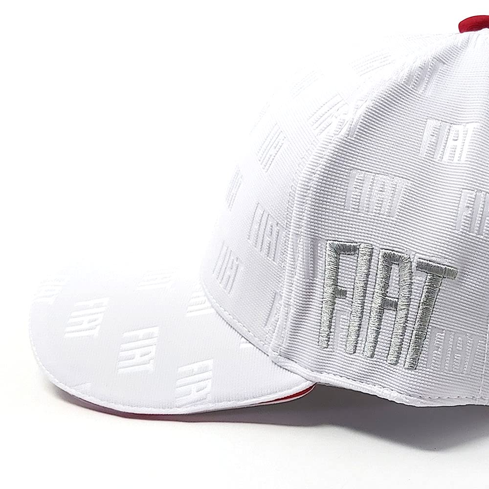 Fiat Mixte Visière Incurvée Fiat 21238 Casquette Blanche avec Visi re Incurv e, Blanc, Taille unique EU