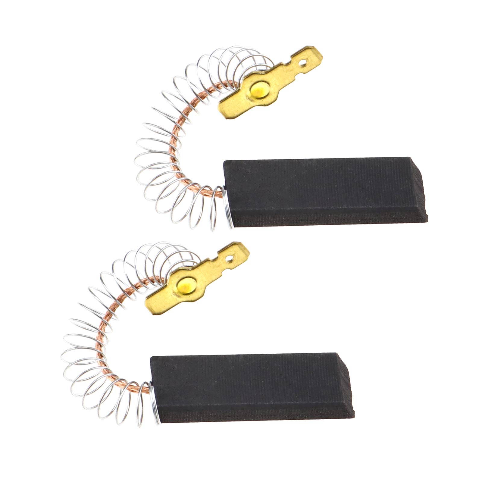 Spazzole Carbone Motore Bosch Siemens - 2 Paia Con Connettori 6.3 - Foto 3