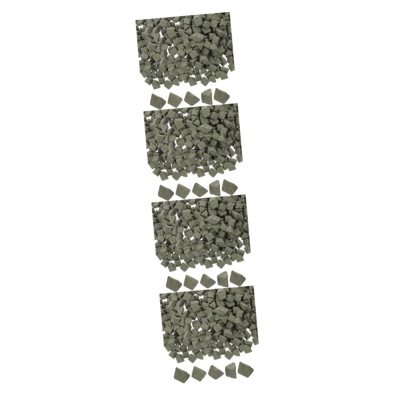 Gatuida 4pezzi Sacchetto Abrasivi Triangolari Per Lucidatura Materiale Per Macchine Di Lucidatura Vibrazione Per Gioielli e Pietre Alta Densità e Resistenza Polishing Dettagliato