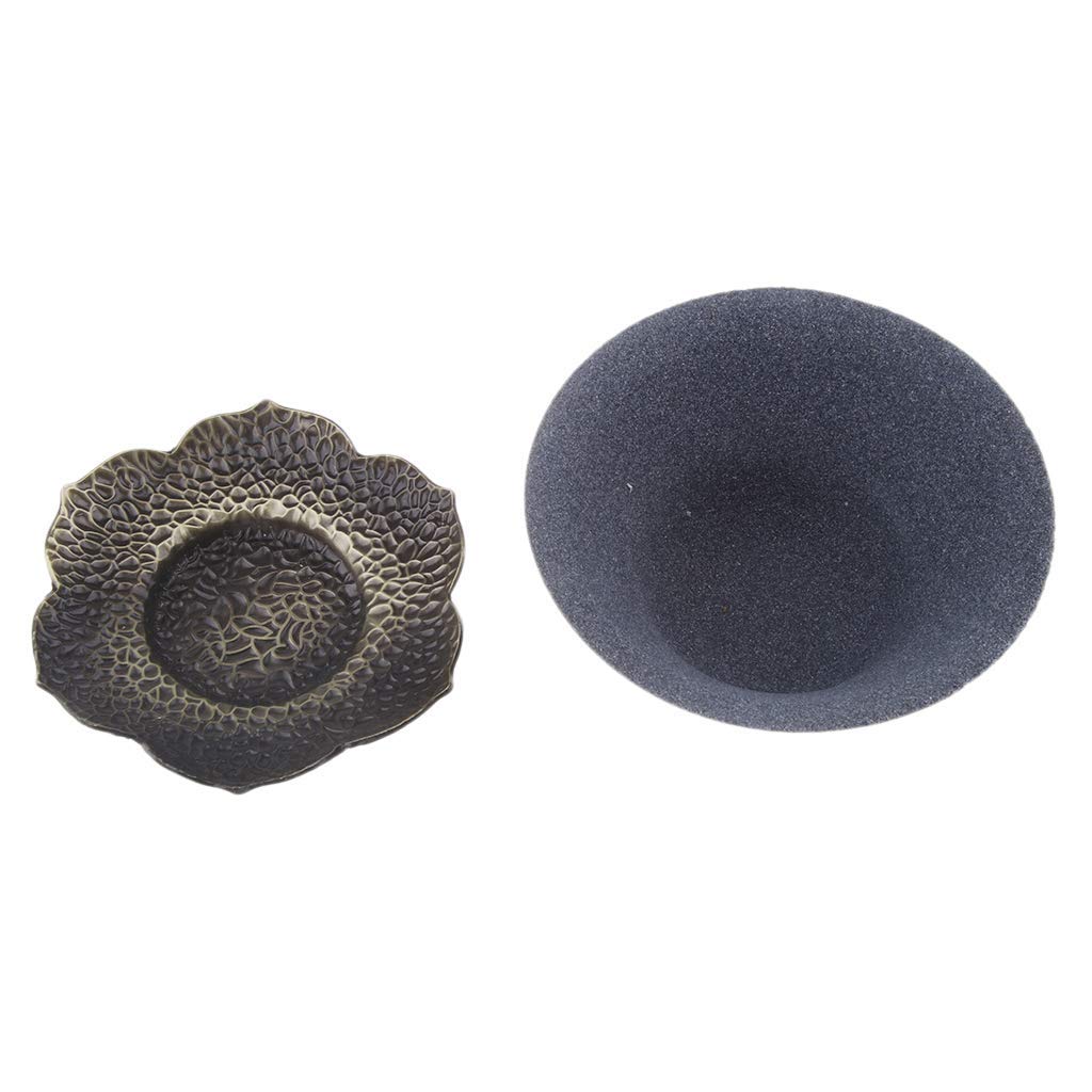 Filtre à thé en céramique réutilisable avec Soucoupe pour Tasse et théière Hat Shape