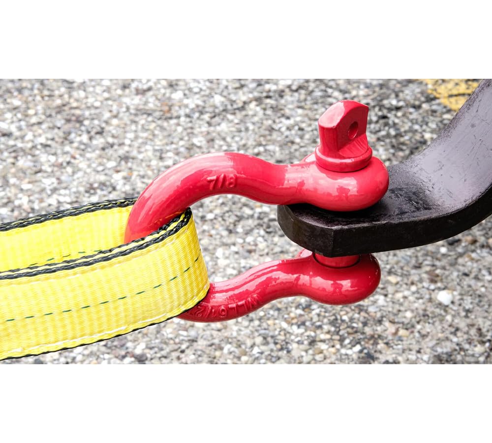 Mytee Products Grillo di Ancoraggio da 1 a 1,3 cm, in Acciaio al Carbonio forgiato con Vite in Lega, Limite di carico # 17 tonnellate (15,422 kg) | Doppia Protezione dalla ruggine Resistente Anello a