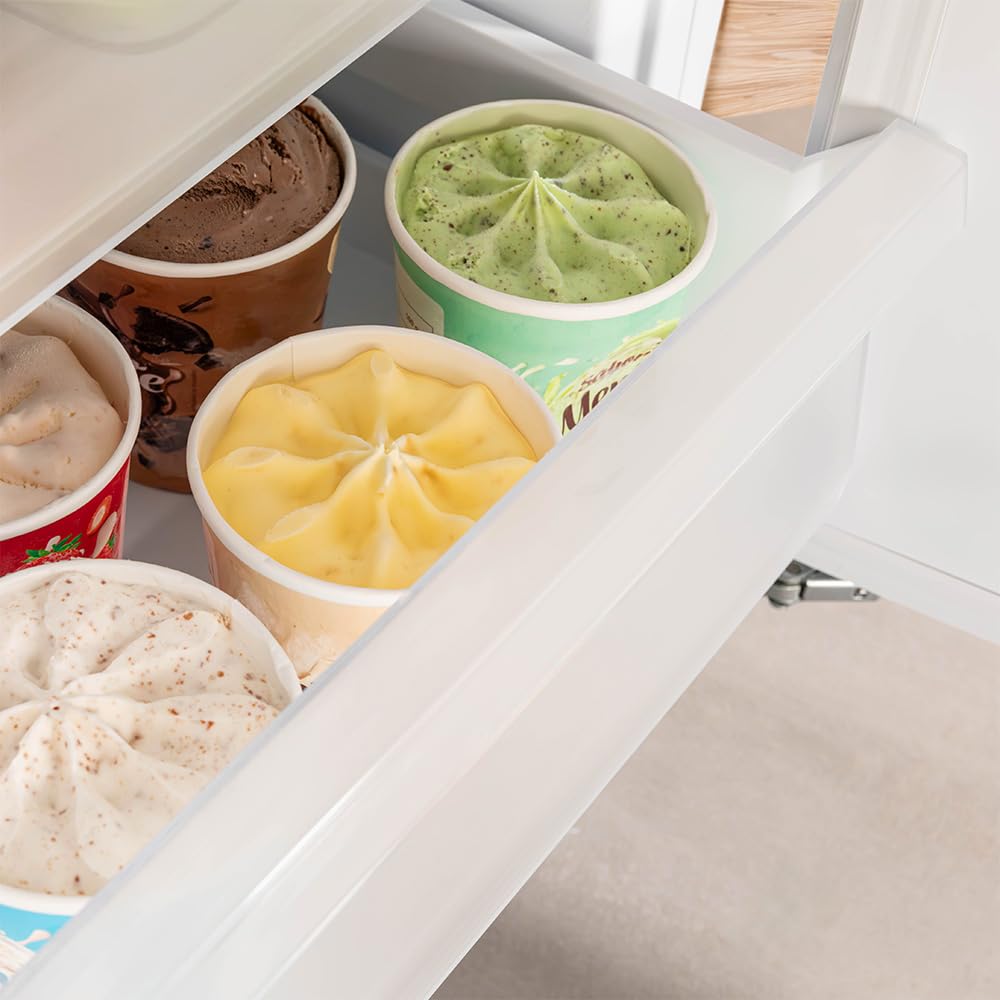 Cecotec Bolero Coolmarket TF BI 101 Congélateur Intégrable 101 L Blanc Écran Tactile Fast Freezing Porte Réversible Température Réglable -14 °C à -24 °C LED Intérieur Alarme