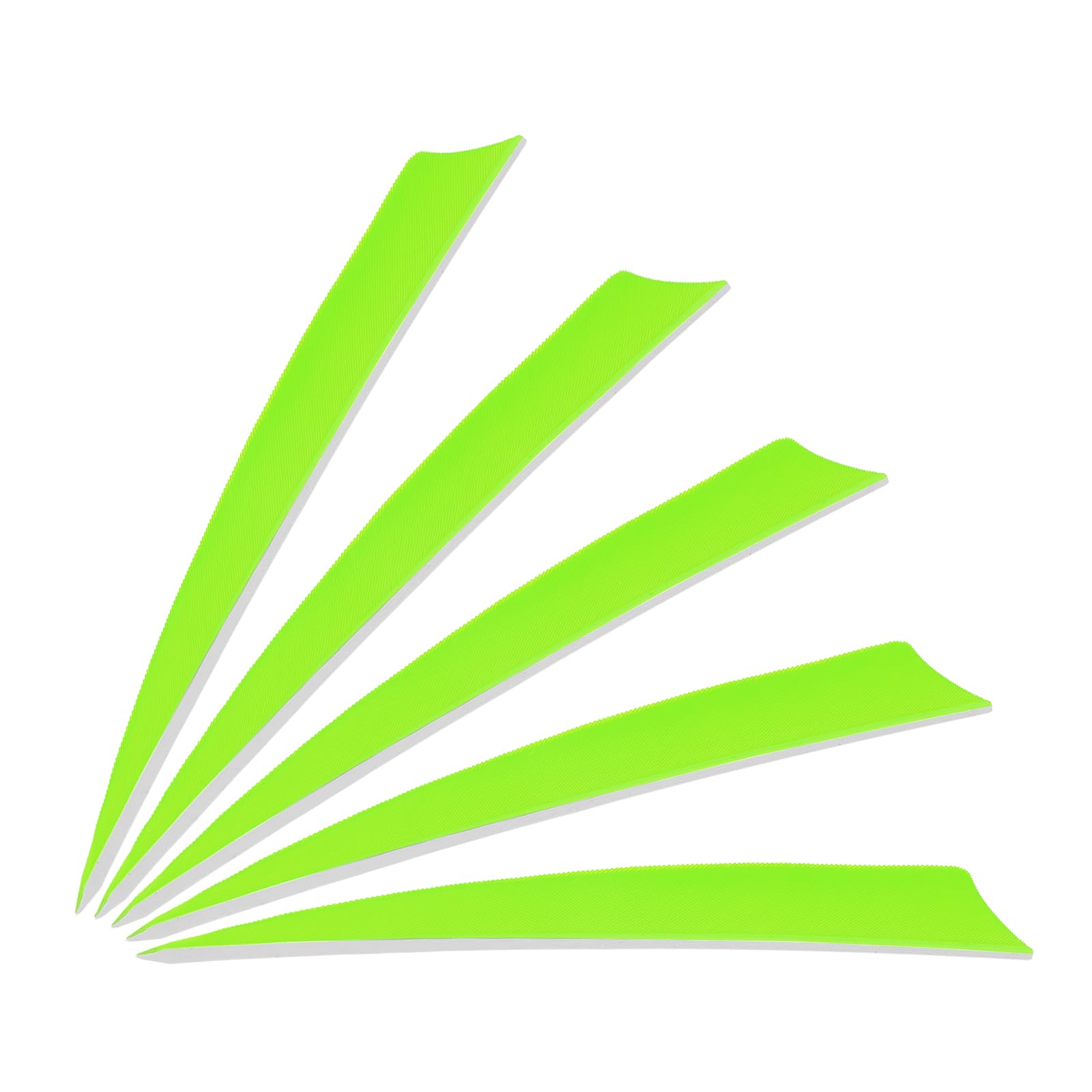 PATIKIL Arrows Vanes 5 Inch, 25 Pack Right Wing Arrow Feather Turkey Fletching Archery Accessories for DIY Target Shooting Hunting, Neon Green