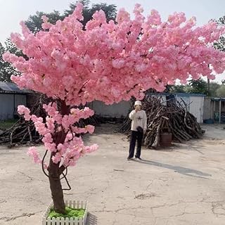 Sohodoo Cerezo Artificial de imitación, decoración de Interiores, Hotel, Boda, Gran Cerezo Artificial, paisajismo, Adornos de árbol de imitación.(2.5mx2m)