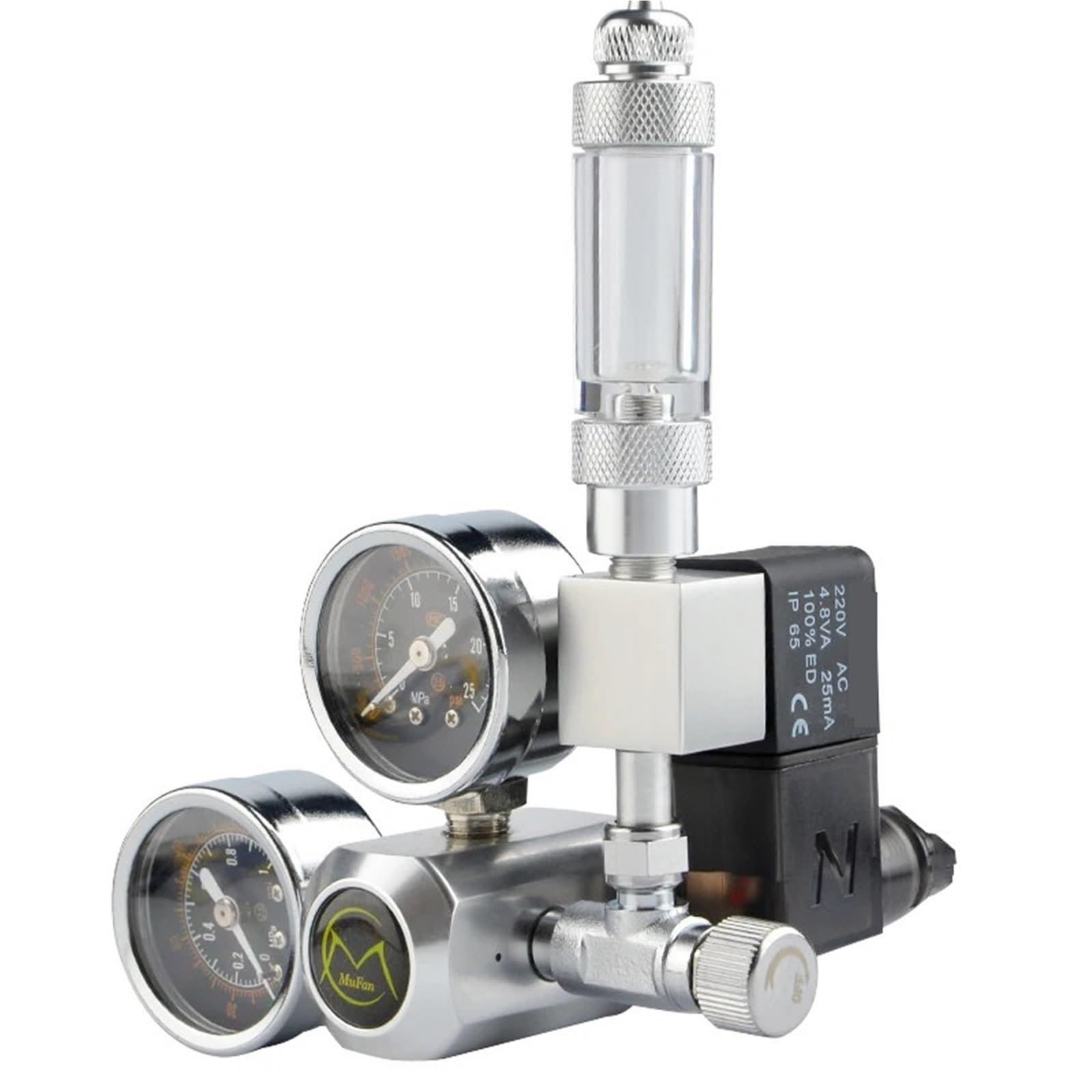 Kit de solénoïde magnétique pour régulateur de CO2 d'aquarium clapet anti-retour 220v