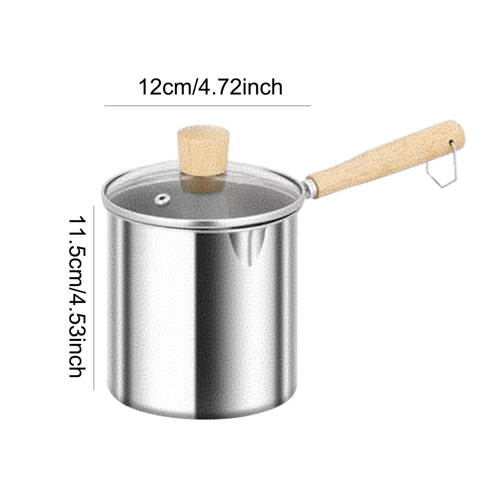 Garnek Do Smażenia Z Pokrywką, Drewniany Uchwyt, Sitko Do Oleju, Akcesoria Kuchenne Z Uchwytem, Mini Frytkownica, Frytkownica Z Filtrem Oleju Do Domu, Sm, S