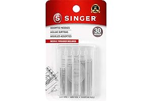 SINGER 07370 Hand Sewing Needles in Compact with Needle Threader