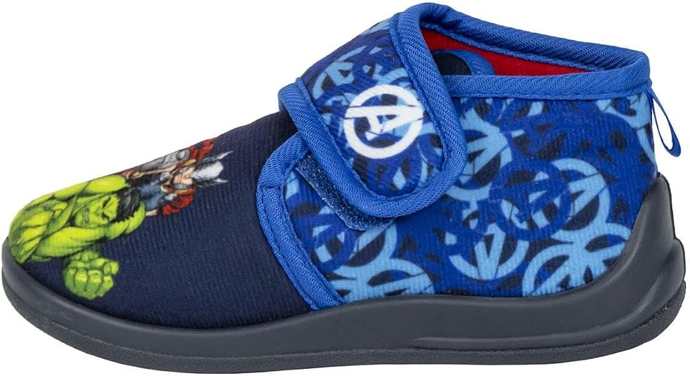 Chaussons Avengers Enfant CERDÁ LIFE | Mi-Botte - Iron Man, Captain America | Semelle Antidérapante