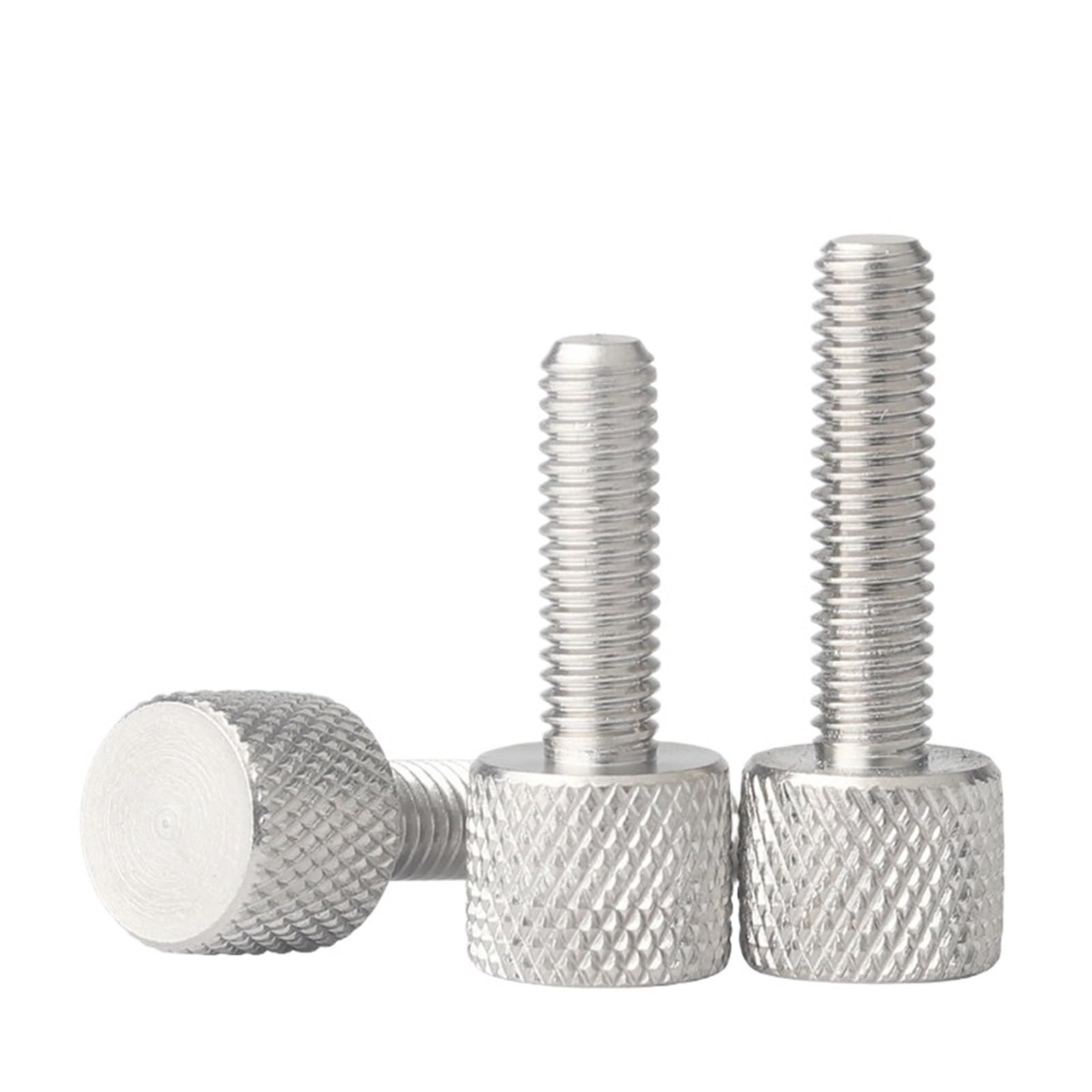 WEKONUMEX Knurled Thumb Screws, Thumb Screws 304 Stainless Steel M2 M2.5 M3 M4 M5 M6 M8 Knurled Head(35mm,M6 (2pcs))