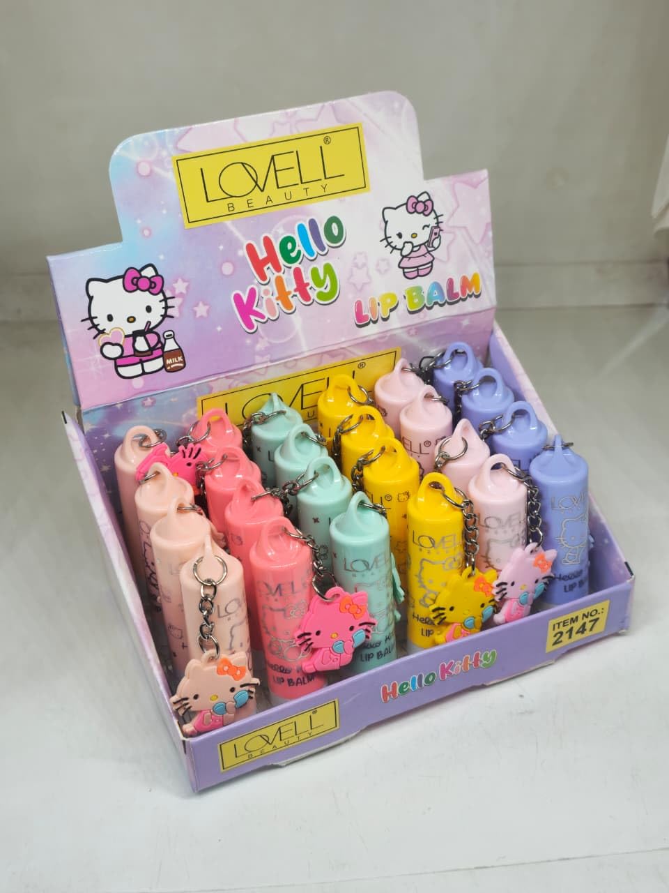 Buy Lovell Beauty Lip Balm Set with Cute Keychain Packaging