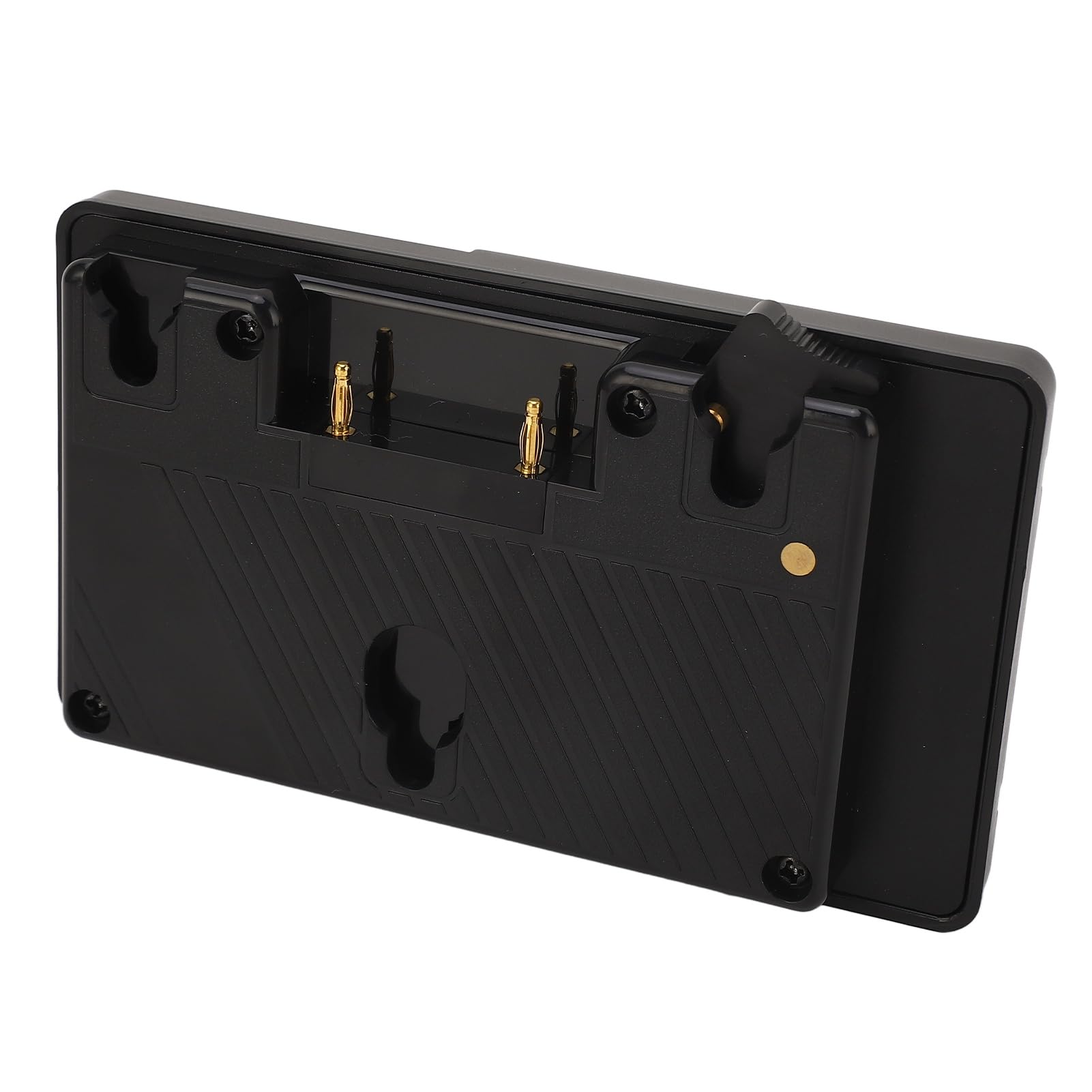 Asixxsix Placa de Batería de Montaje Dorado, Convierte Montaje Dorado en en V Placa de Batería de en V Convertidora de Adaptador de con Salida de Grifo D de 16,8 para Videocámaras Luces de Cámara