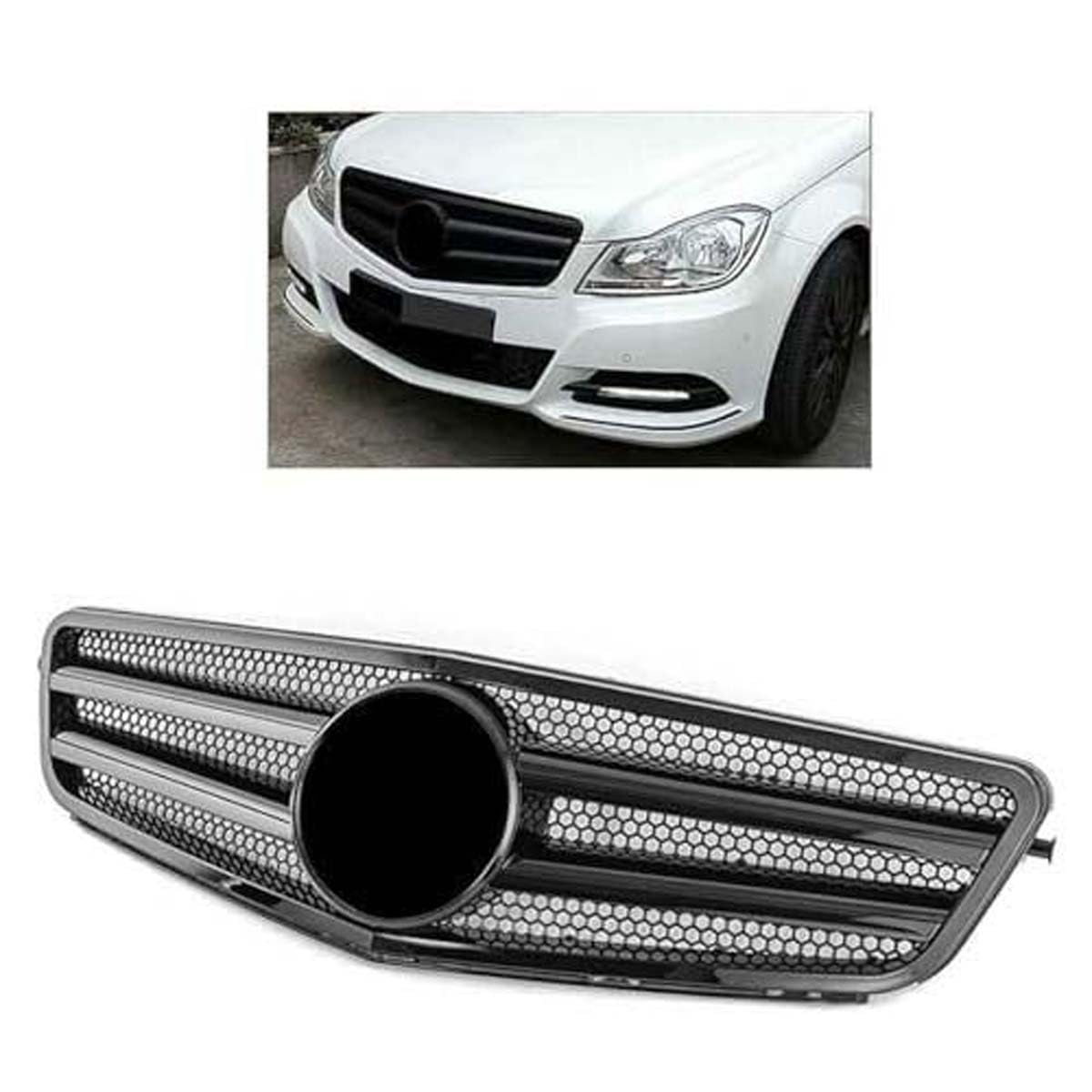 ZcsfcpA Front grille,Compatible with Mercedes-Benz W204 C-Class 2007-2014,Front grille parts