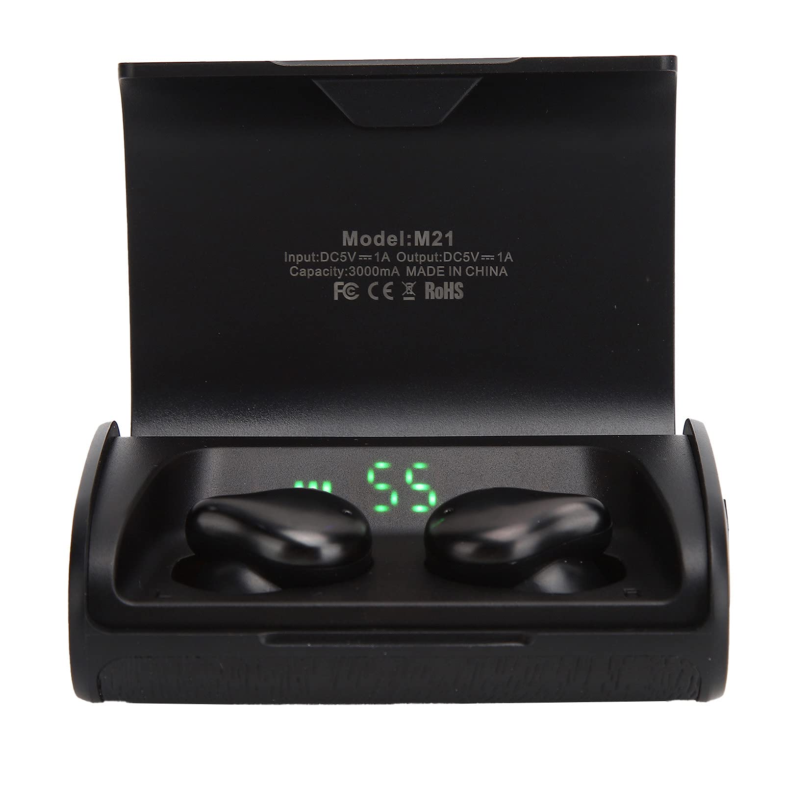 BOLORAMO Headphones, Wireless Earbuds Large‑capacity Battery Reserve Non‑slip Function for Listening To Music