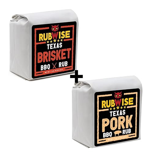 Rubwise - Rub de pechuga y cerdo estilo Texas Style | Rub para barbacoa y especias para ahumar y asar a la parrilla | Masajes secos | Ideal para