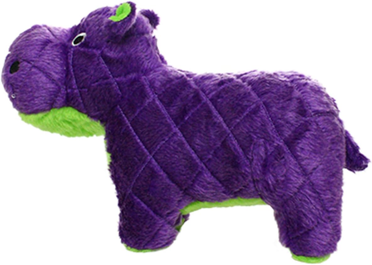 MIGHTY- Safari Hippo - Squeaker-Multiple Layers. Made Durable, Strong & Tough. Interactive Play Dog Toy (Tug, Toss & Fetch). Machine Washable & Floats