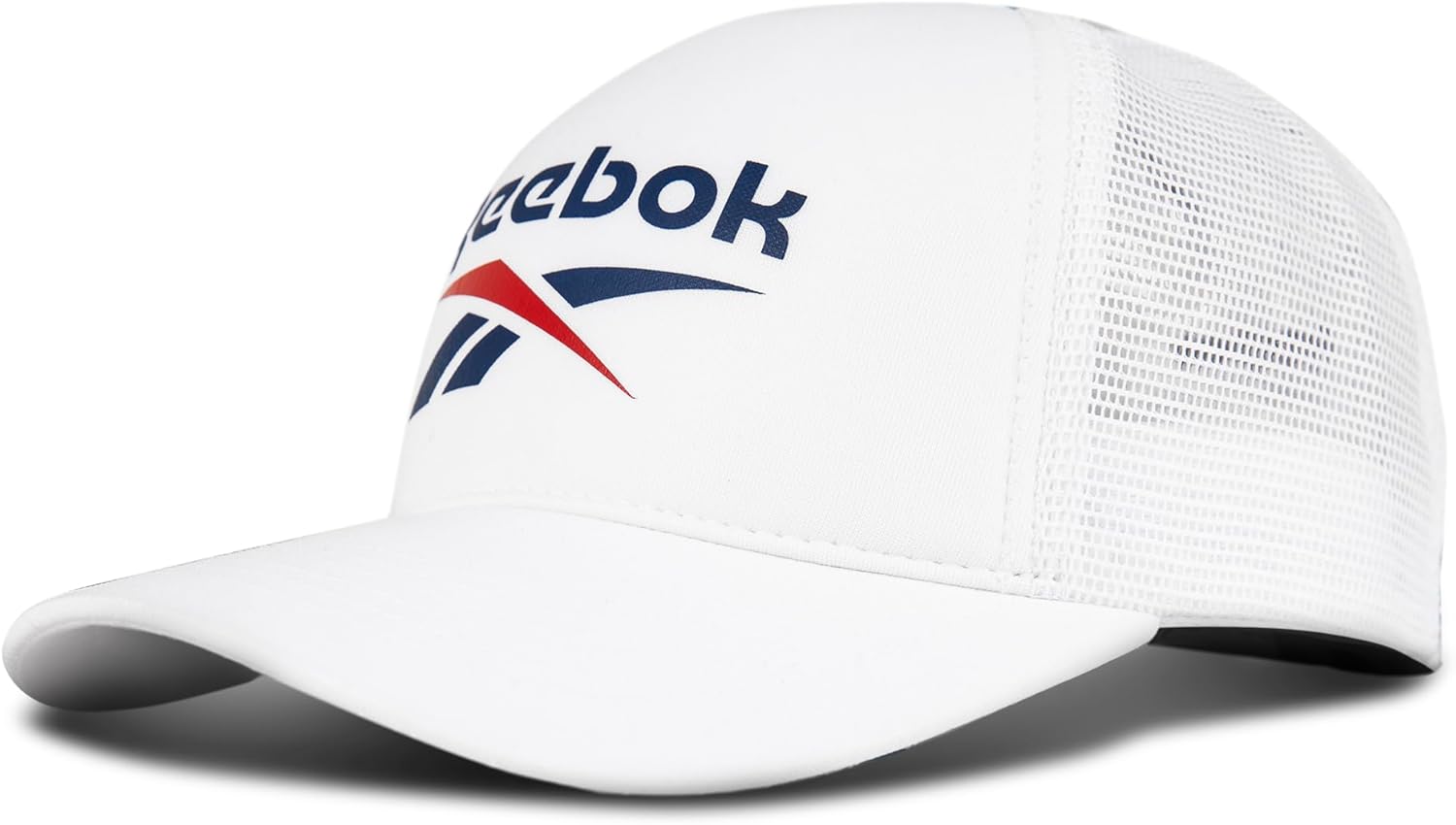 Reebok Aero Trucker Hat | Snapback | Adjustable | Mesh Back | Retro | Baseball | Streetwear | Urban | Lifestyle - White - Image 5