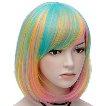 amazon colored bob wigs