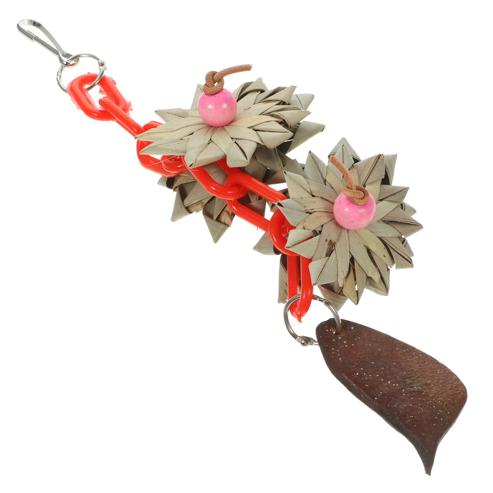 Abaodam Bird Parrot Chewing Scratch Swing for Parakeets Lovebirds and Budgies Durable Bird Cage Accessory for Fun and Stimulation