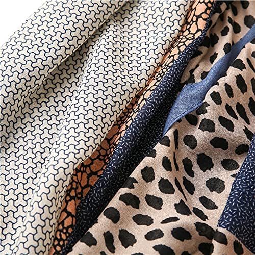 Women'S Geometric Animal Printed Scarf With Cotton And Linen Texture Shawl - Image 6