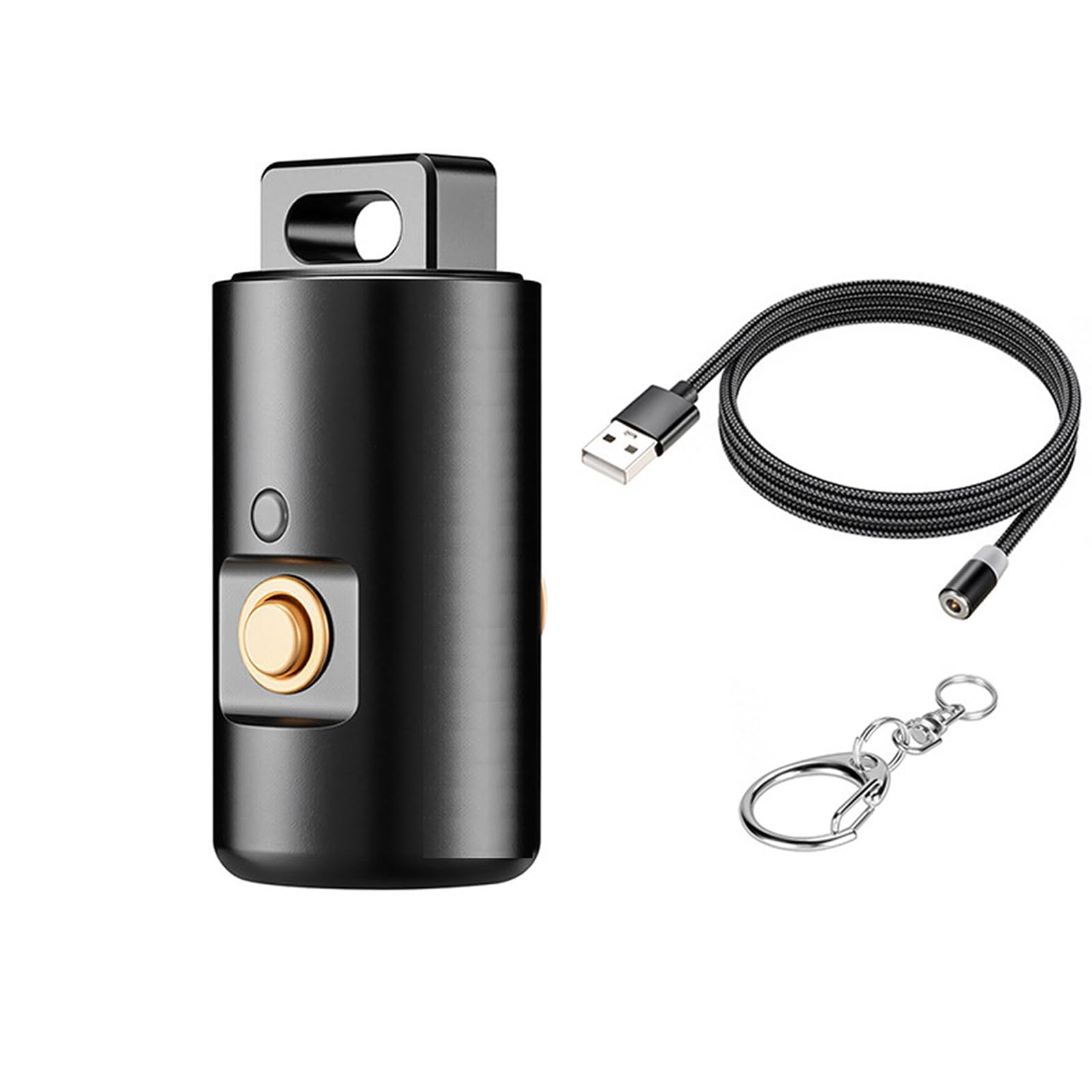 Hsioluted Portable Aluminum Flashlight 5 Lighting Modes IPX6 30M Charging for Hiking Camping Emergencies Multifunctional Camping Flashlight