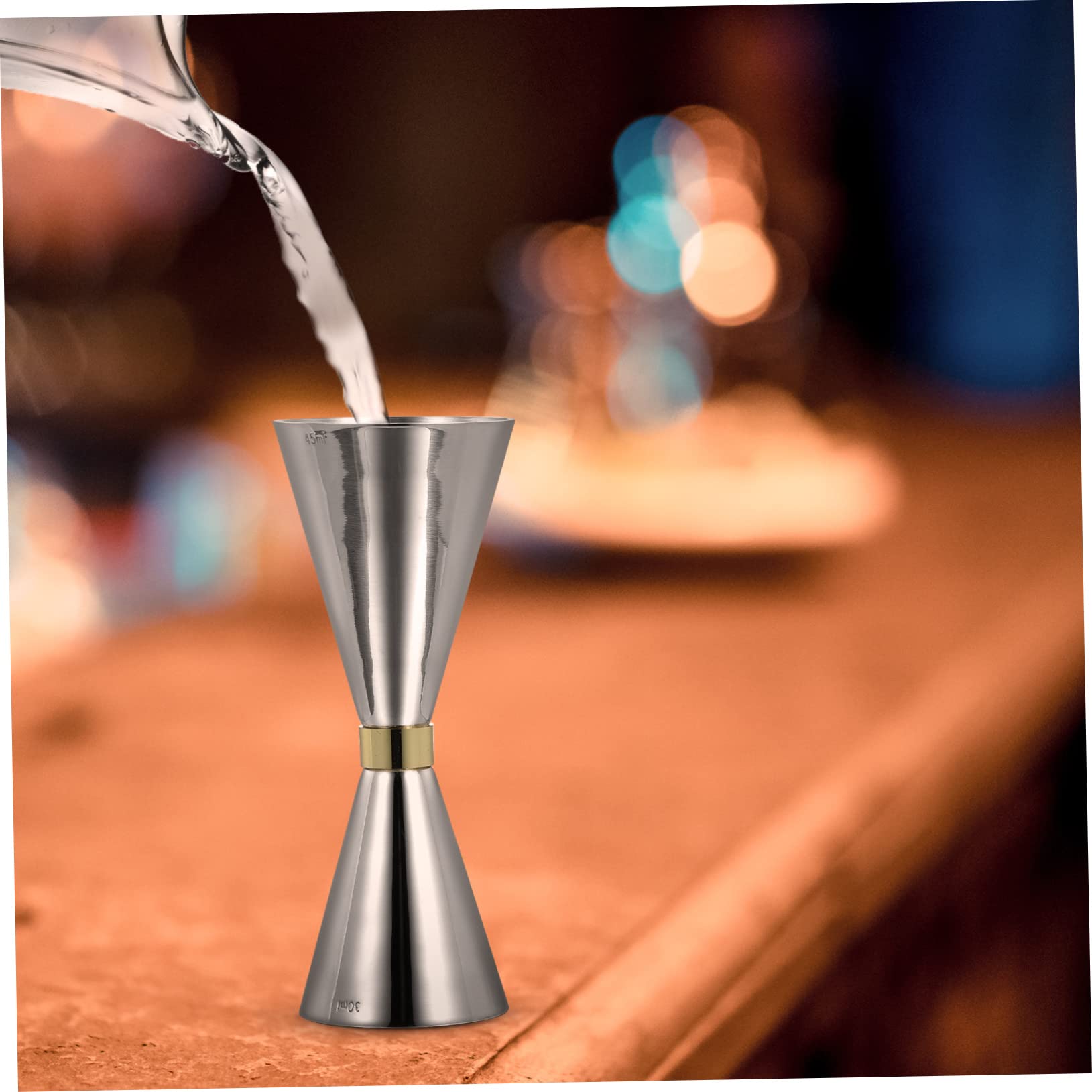 BESTonZON 3piezas Taza Medidora De Acero Inoxidable Para Cócteles Utensilio De Medición De Vino Para Bares y Eventos Fácil De Limpiar y Resistente Al Uso Diario