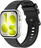 LOKEKE Compatible con Huawei Watch Fit 5 Correa de Repuesto - Correa de Silicona para Reloj Compatible con Huawei Watch Fit 5/5 Pro Accesorios, Cómoda y Suave (Negro) 3
