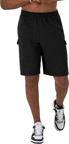 Champion Pantalones cortos cargo para hombre, Powerblend, pantalones cortos para hombre, cómodos pantalones cortos cargo para hombres (regular o