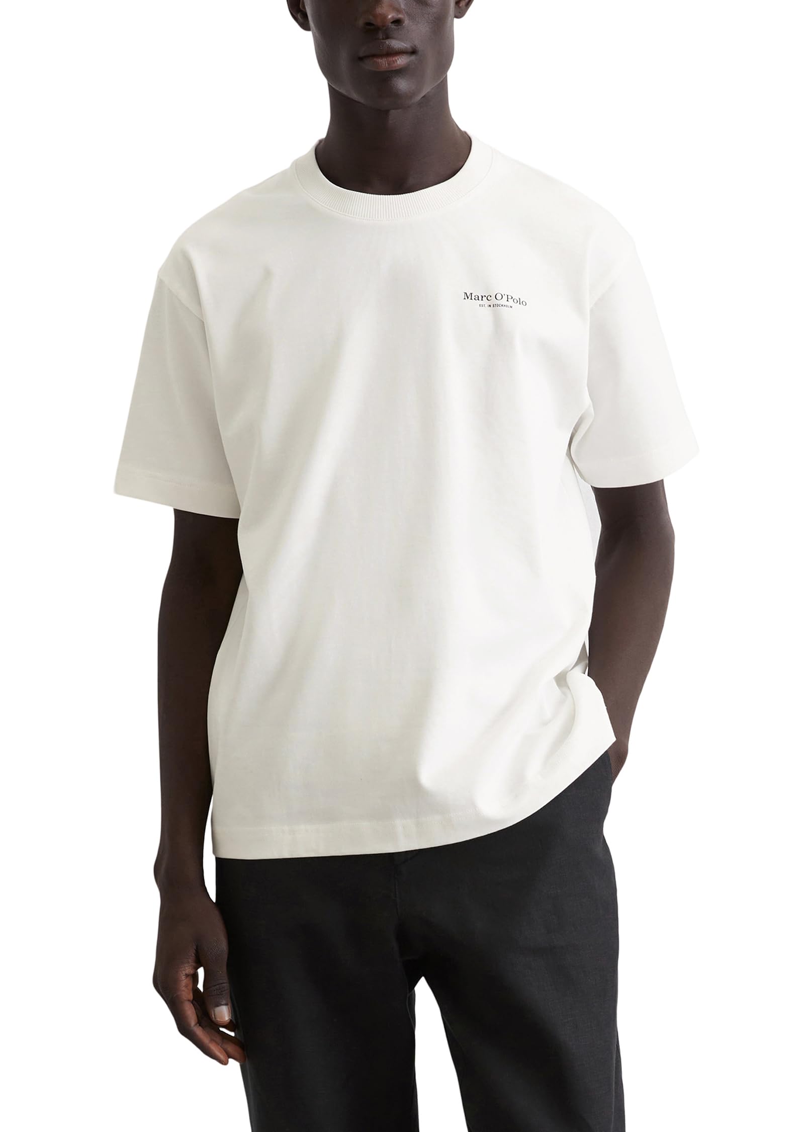 Marc O'Polo Herren T-Shirt mit Statement-Print Relaxed Fit