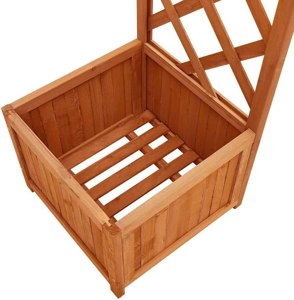 vidaXL Wooden Garden Arch Natural Wood Solid Firwood Large