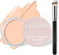 Kit corretivo de cobertura total com pincel - corretivo hidratante à prova d'água para olheiras, acne, manchas, poros e manchas (#03)