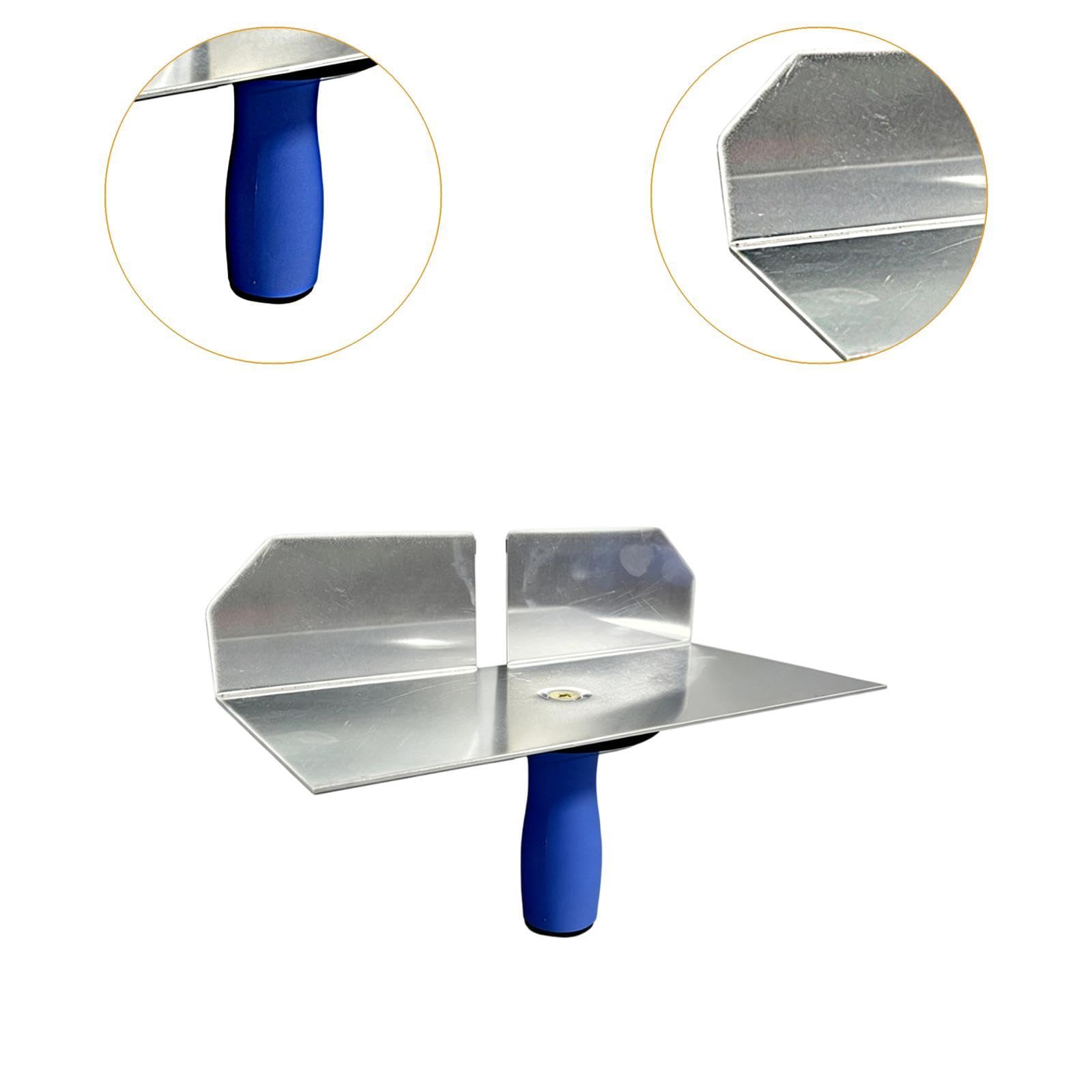 Truelle et Bac à Joints pour Carrelage Mural, En Aluminium, Polyvalents pour Le Jointoiement Des Murs, Légers et Dotés D'une Poignée Antidérapante