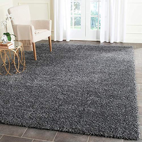 Image of Shaggy Super Soft Carpet for Home & Living Room Size - 4 X 6 Ft (Solid Grey)