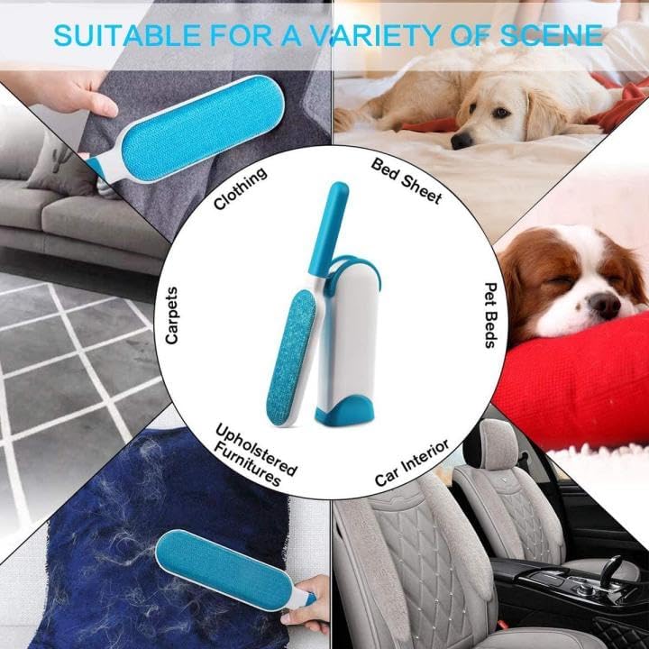 Pet Hair Remover Brush Lint Brush Self Fur Furniture Car Seat Couch Remover Magic Clean 2