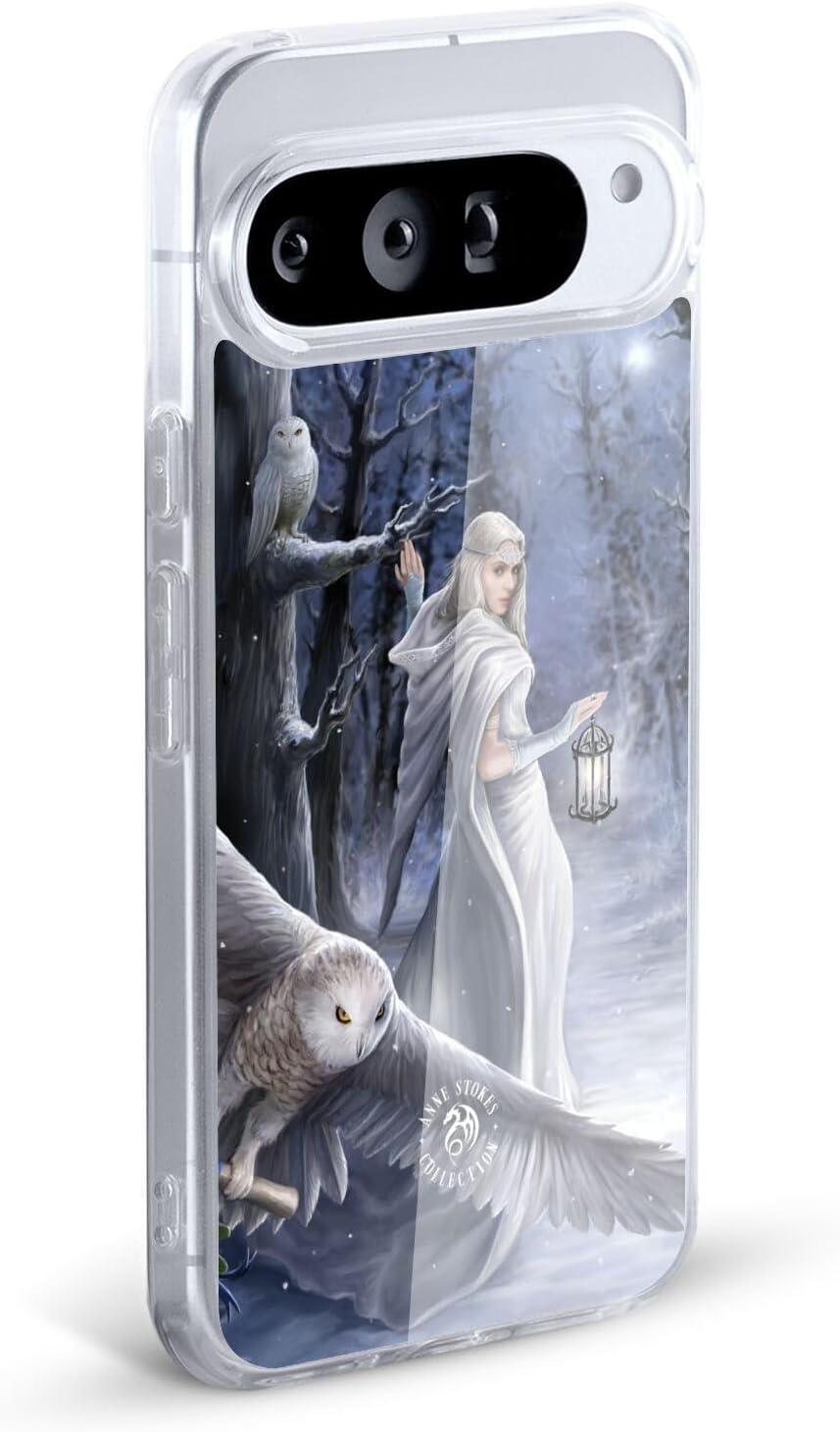 Head Case Designs Officially Licensed Anne Stokes Midnight Messenger Owls Gel Case [Military Grade Protection] Compatible with Google Pixel 9A