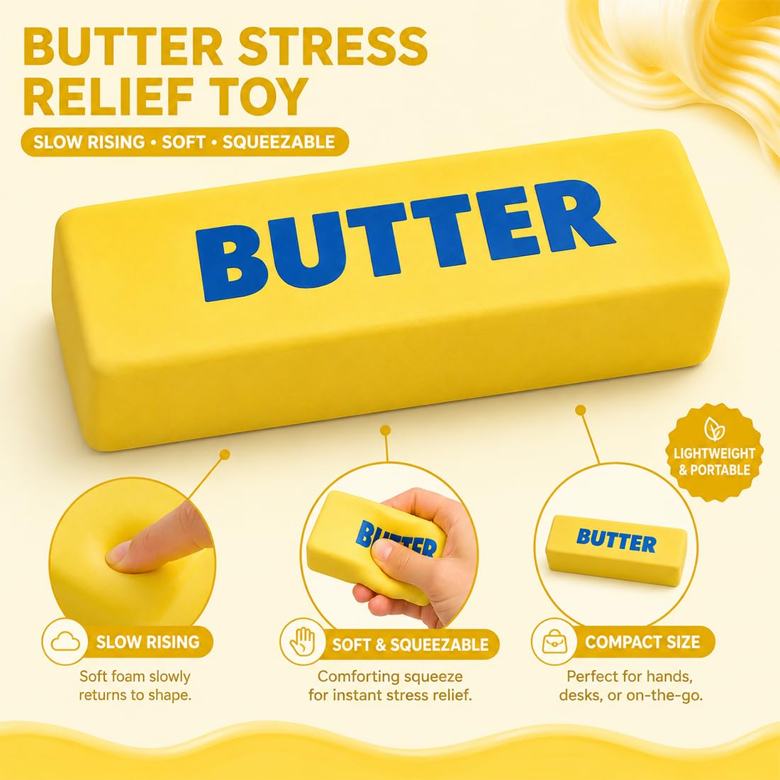 GXGM Butter Squi-shy, Crescita Relax in Materiale PU, Per Ufficio Scuola