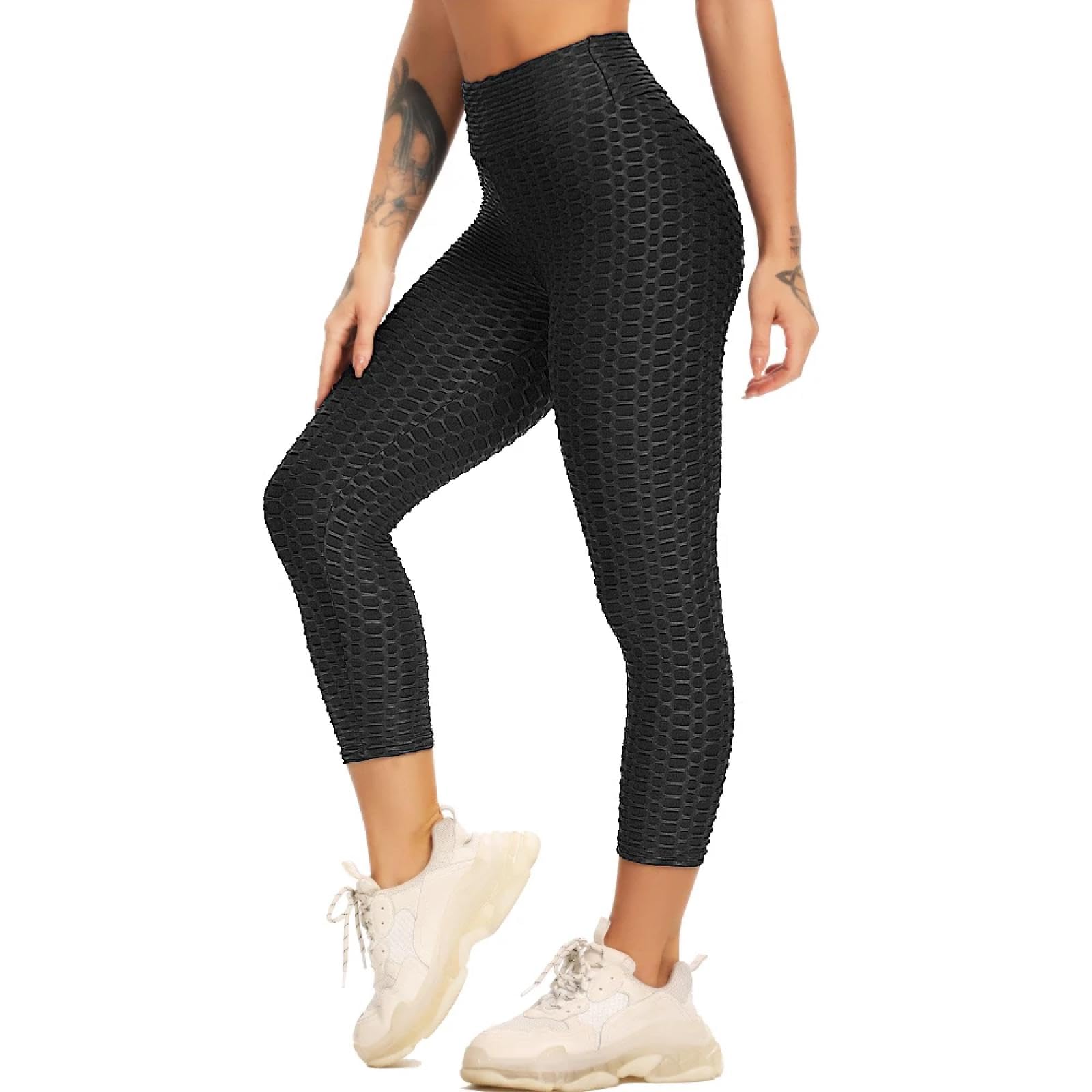 Pantalon Leggings Mujer Mallas Texturizadas Para Mujer Mallas Push-Up Para Gimnasio Pantalones Deportivos Sexis Con Control De Barriga Pantalones De Yoga Mallas De Cintura Alta Pantalones Para