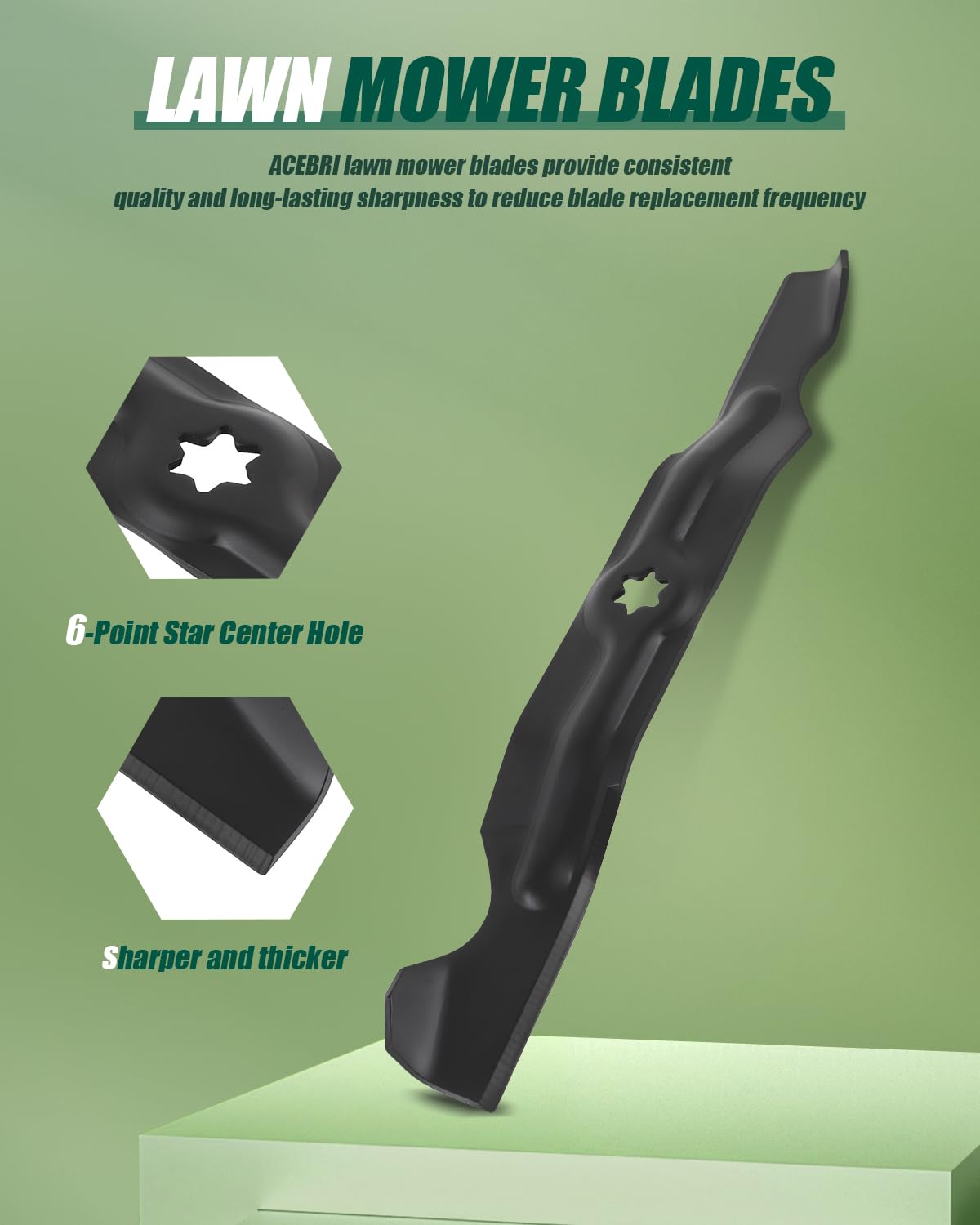 ACEBRI Kit de reconstrucción de cubierta para cortacésped Cub Cadet de 50 pulgadas RZT Kit de reconstrucción de cubierta cuchillas 618-04126 montaje de husillo cortacésped para Troy Bilt para MTD 1