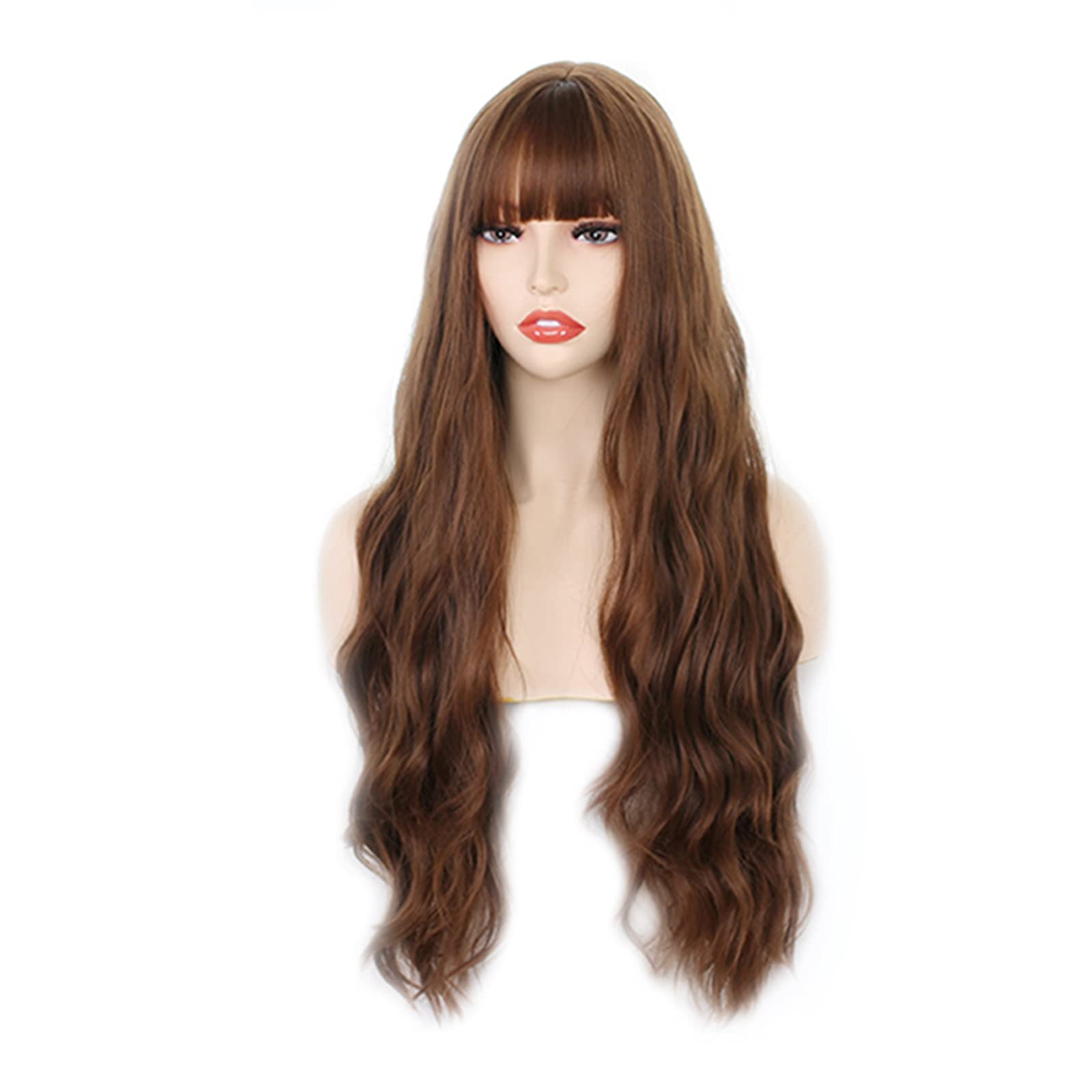 Perruque air bangs LWZ avec frange légère pour femme