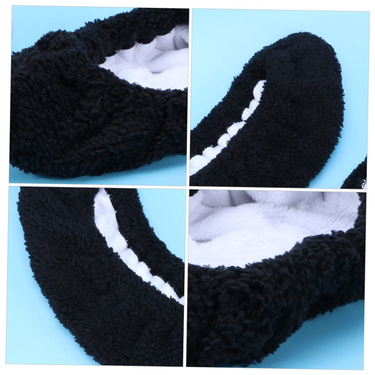 Protège-Lames de Patins Élastiques Noirs, 2 Paires, Polyester