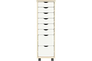 Adeptus Original Roll Cart: A Narrow Rolling Cart with Spacious Drawers for Enhanced Organization