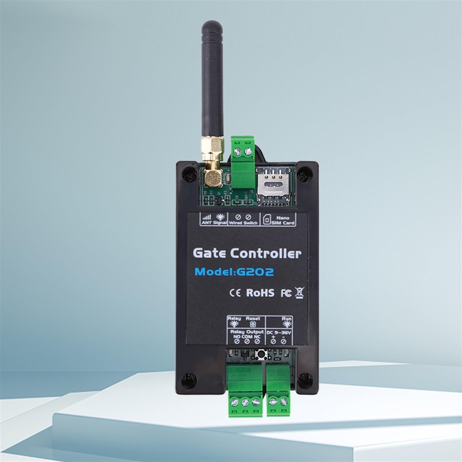 G202 GSM 2G/4G relé de apertura puerta controlador WiFi 12V acceso remoto for persianas puertas garaje para Seguridad Eléctrica(GSM 4G)