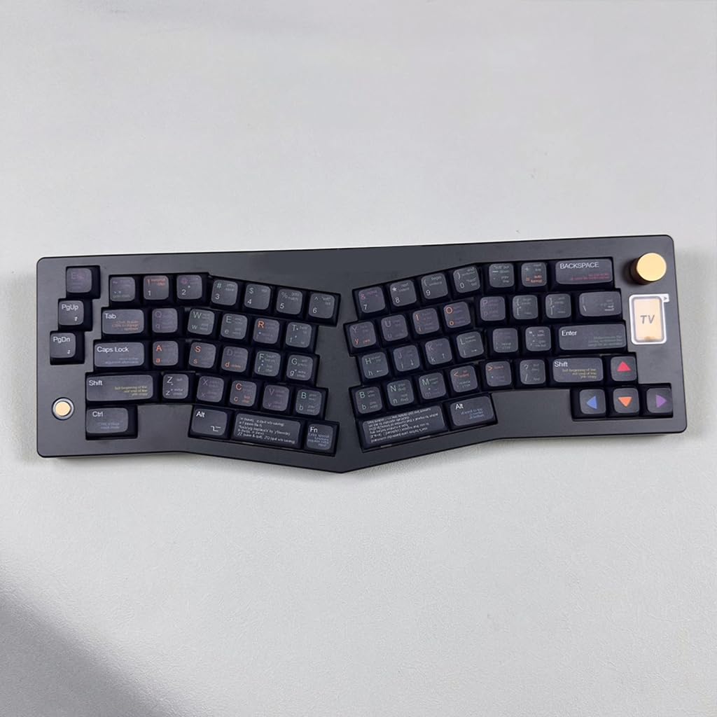XDA Profile PBT Keycaps Set per programmatori Sublimato a caldo Finitura nera Tastiera Meccanica Keycaps 128PCS