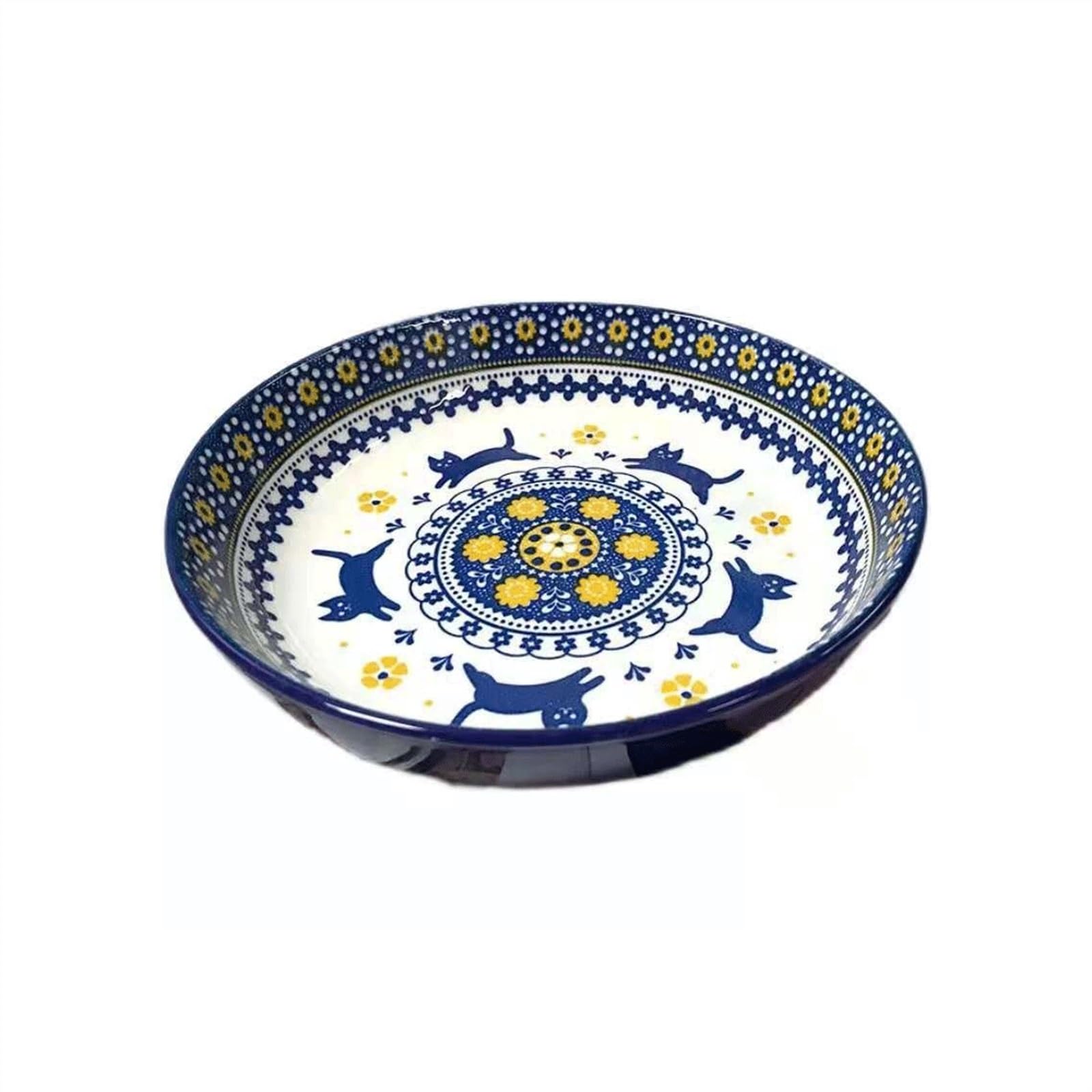 HPTHLY Plate Vintage Ceramic Dinner Plate Kitchen Tableware Fruit Plate Steak Plate Salad Soup Dessert Bowl Breakfast Tray Cup For Kitchen Restaurant Hotel Party Dessert Plate