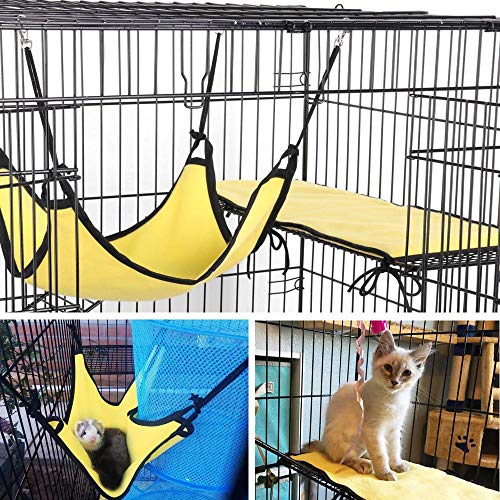 image for Topeakmart 4-Tier Foldable Kitten Cat Home Cages Wire Pet Crate House 
