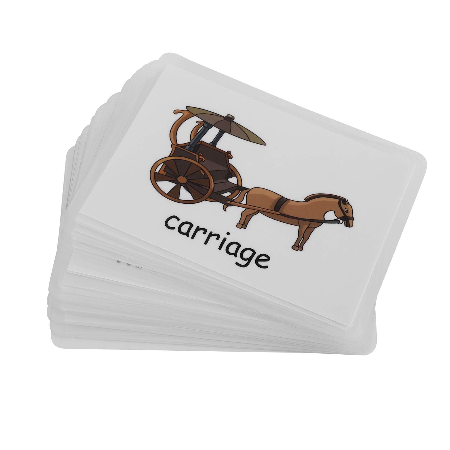 Preschool Flash Cards Set 24pcs/32pcs Toddlers Animals & Transportation & National Flags Waterproof Learning Cognitive Toys Early Educational Learning Cards Toy for Baby Infants Newborns Kids Children - Image 4