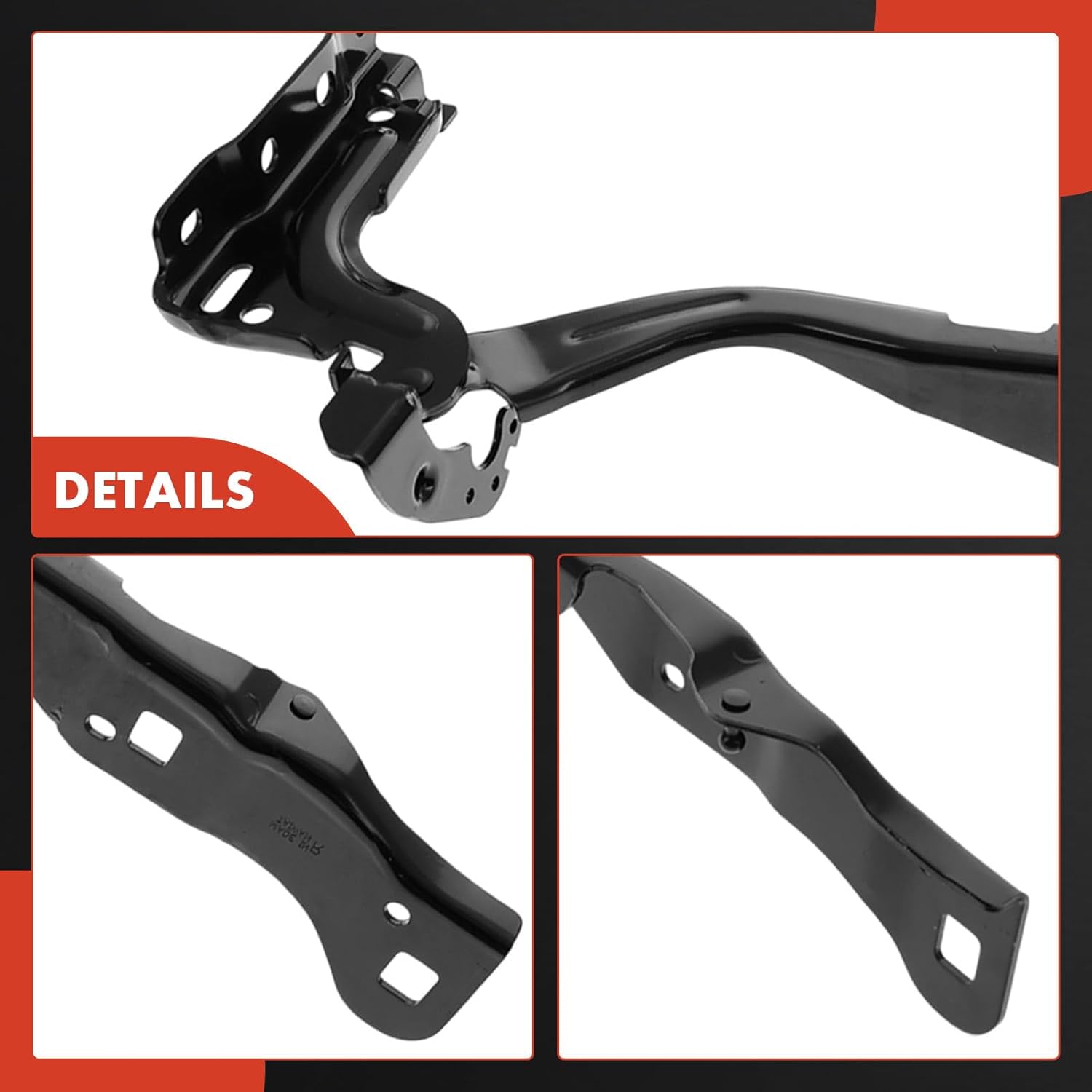 A-Premium Driver and Passenger Hood Hinges Compatible with Ford F-150 F150 2021 2022 2023, Set of 2 Front Left and Right Side Hood Hinges