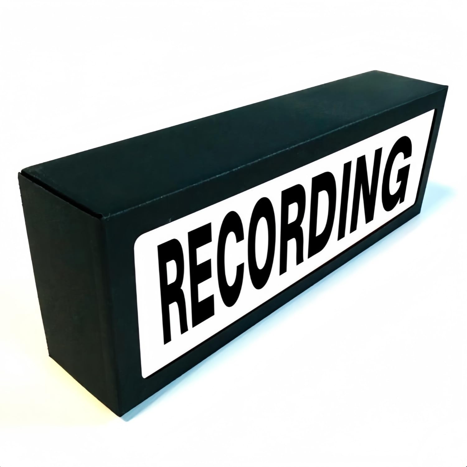 Recording RGB LED Neon Lightbox with Remote Control Wall Mountable Pulsing Studio Warning Sign Illuminated Lights Sign for Cinema Libraries Cafes Home Company Desk Wall Decor USB Powered